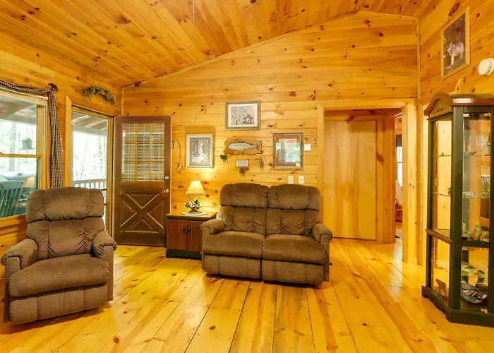 Hot Tub And Fire Pit Cozy Cabin In Cherry Log! Blue Ridge
